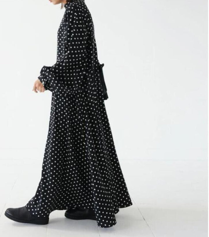 【dress】ドット柄カジュアルワンピース　M29612