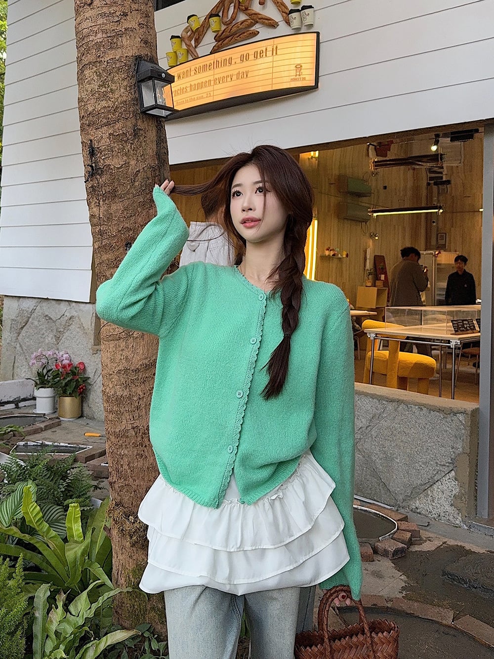 【outer】ニットカーデ　M29564