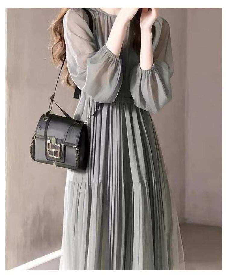 【dress】クルーネックワンピース　M29667