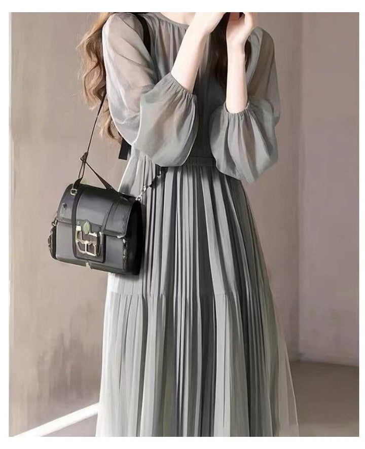 【dress】クルーネックワンピース　M29667