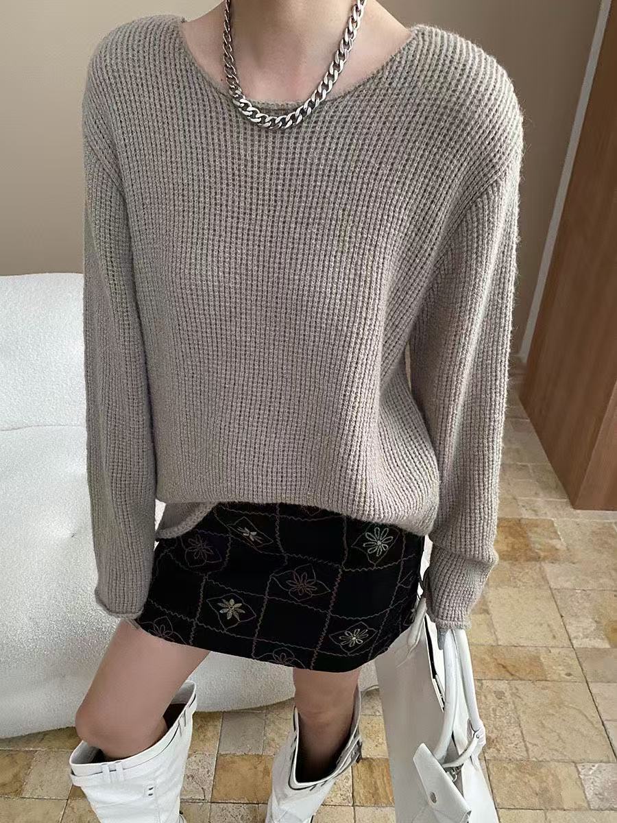 【tops】ニットトップス　K0659
