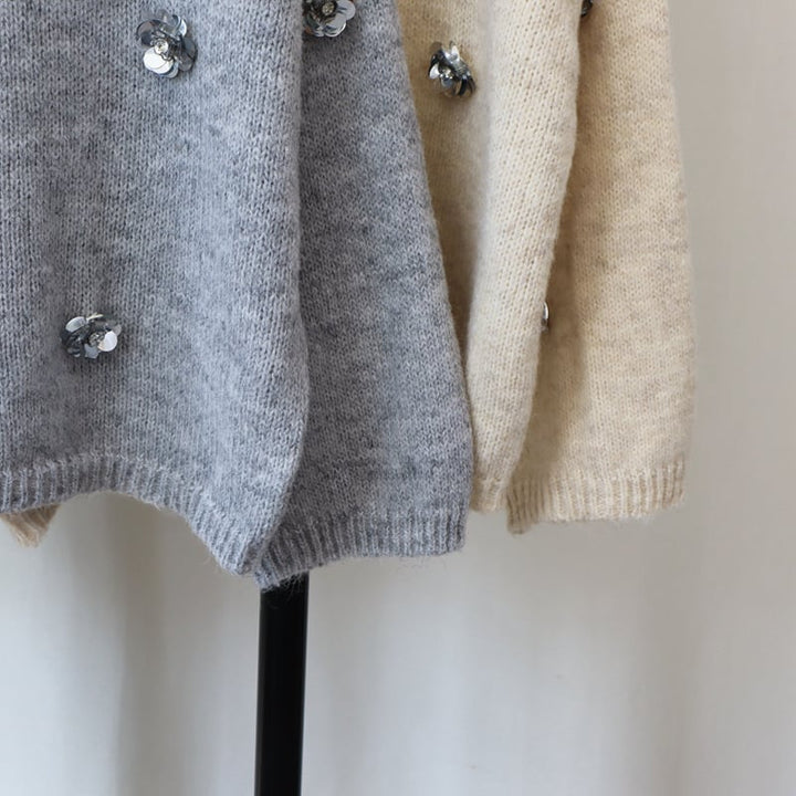 【tops】クルーネックニットセーター　M26723