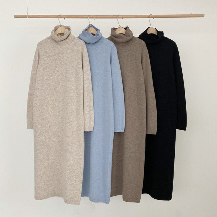 【dress】ロングニットワンピース　N2196