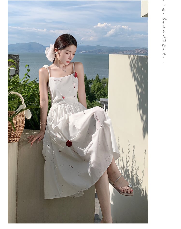 【dress】高級感 エレガントオシャレキャミワンピース　M17303