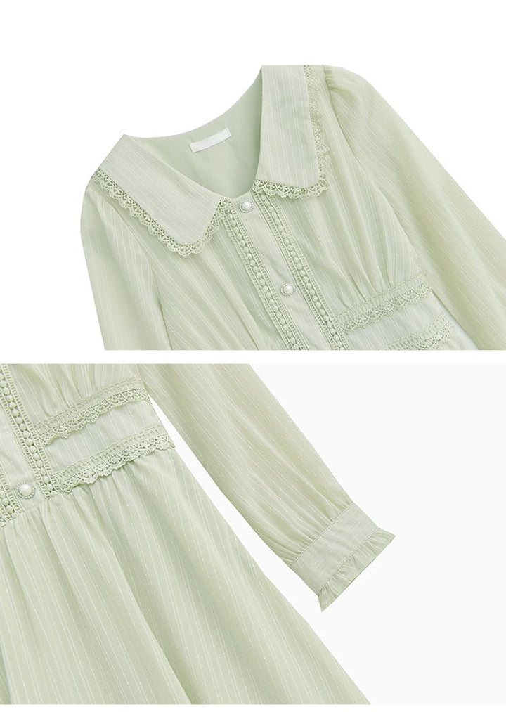 【dress】気質満点大人可愛いスウィートデートワンピース　M17644
