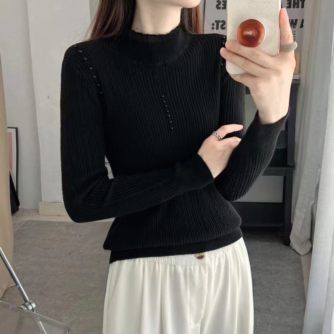 【tops】ニットトップス　M26449