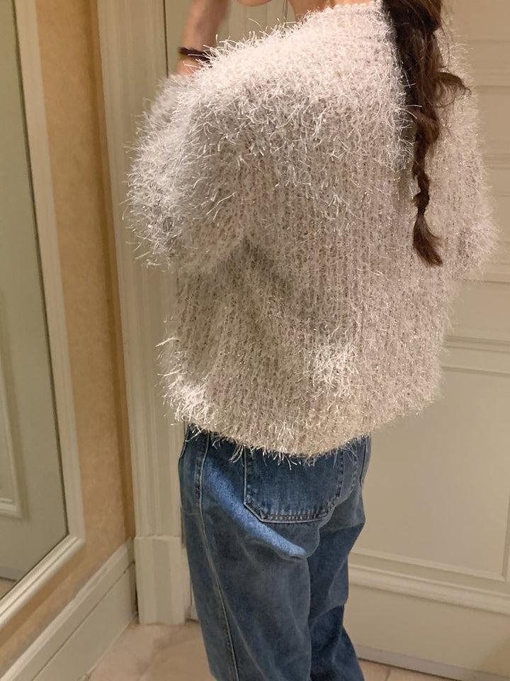 【outer】パールニットカーデ　M26667