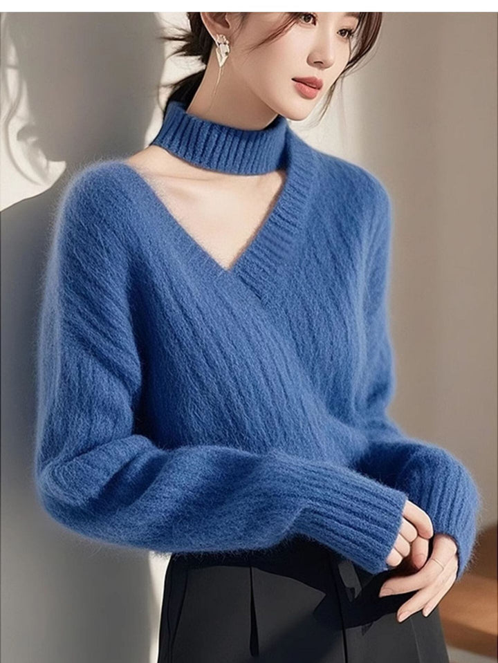 【tops】Vネックニットトップス　M28787