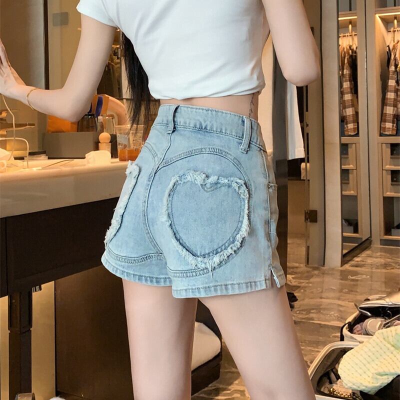 【bottoms】デニムショートパンツ　M29968