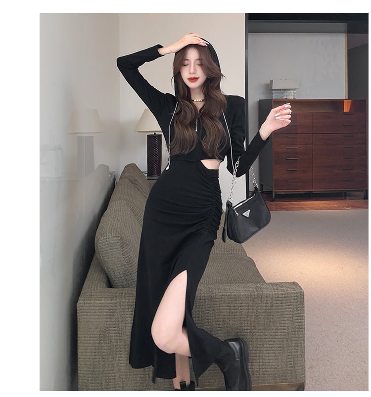 【dress】フード付きワンピース　M26654