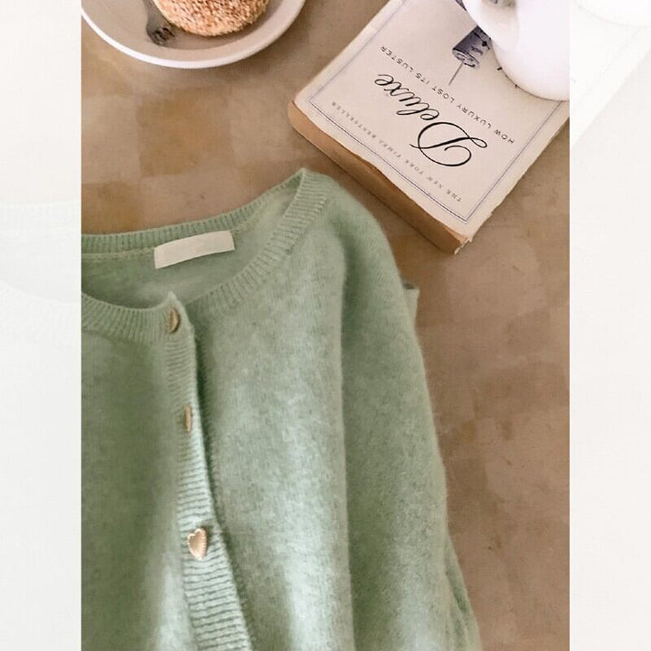 【outer】クルーネックニットカーデ　M19127