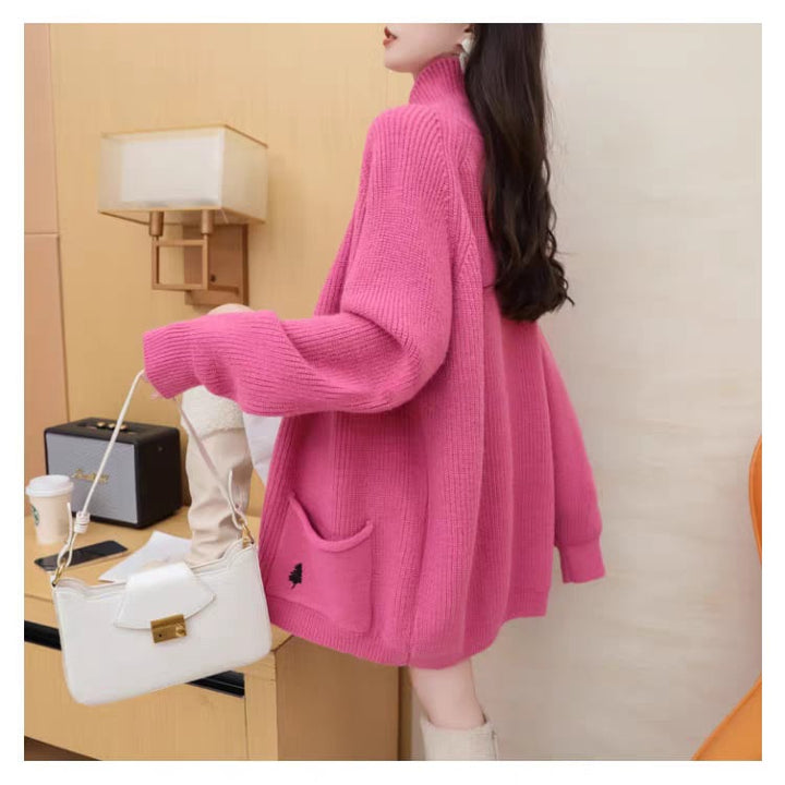 【outer】ファスナーニットカーデ　M27547