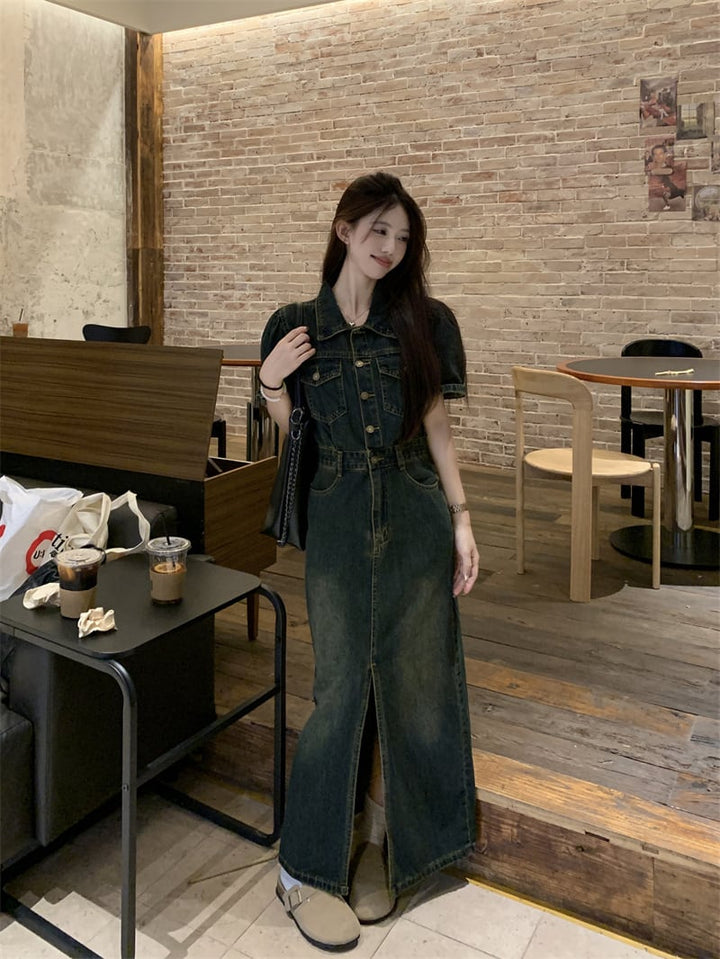 【dress】デニムワンピース　M24038