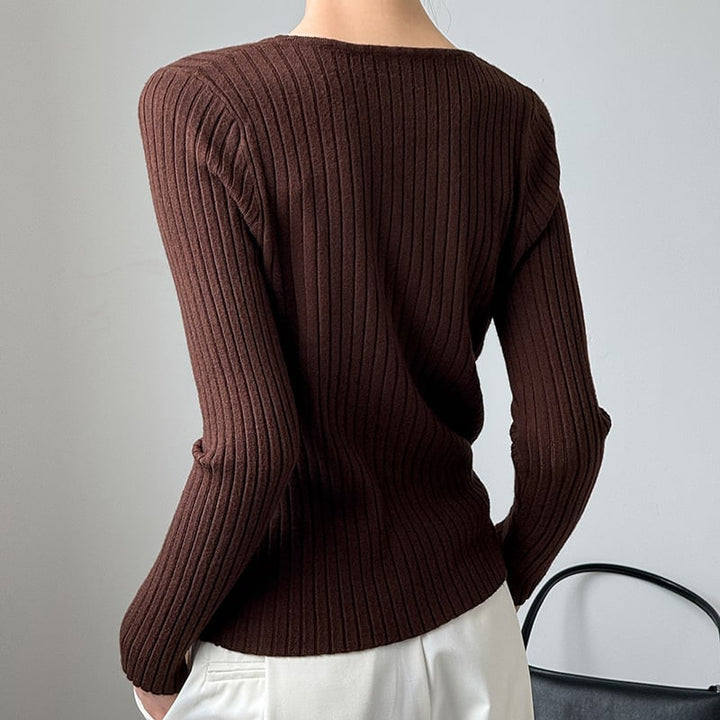 【tops】レースドッキングニットトップス Q6969