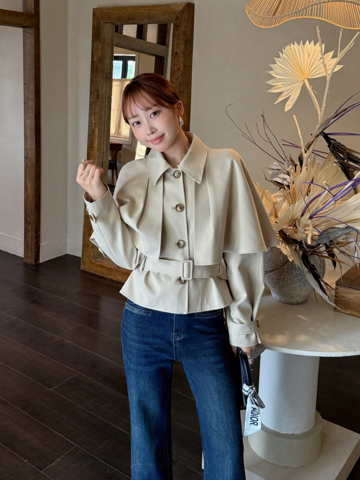 【outer】2色展開ショートコート Q8987