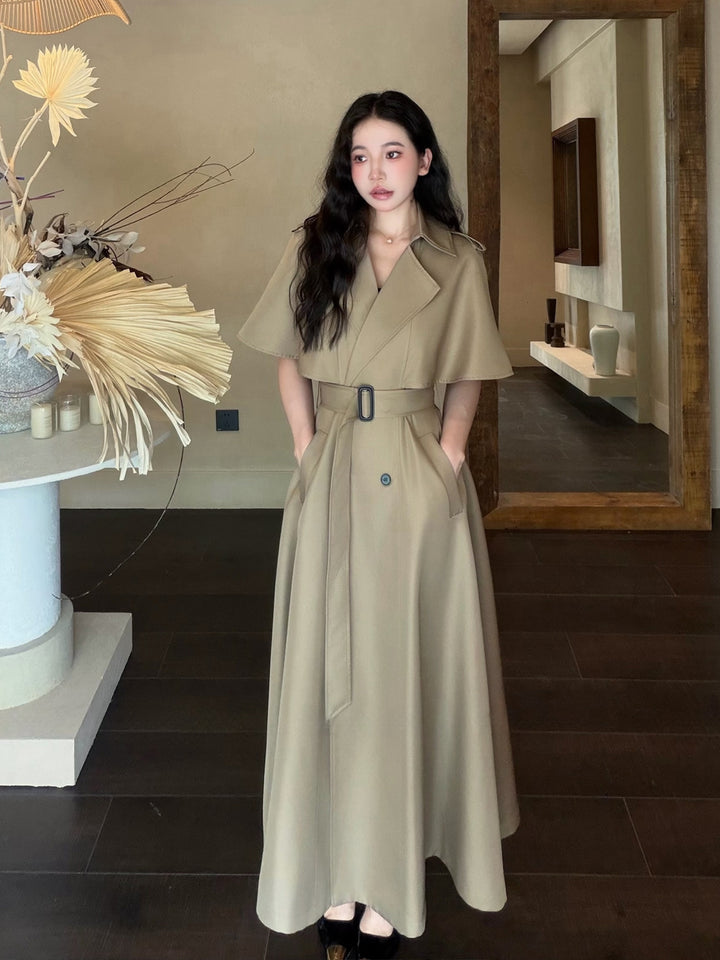 【outer】2色展開ロングコート Q9068