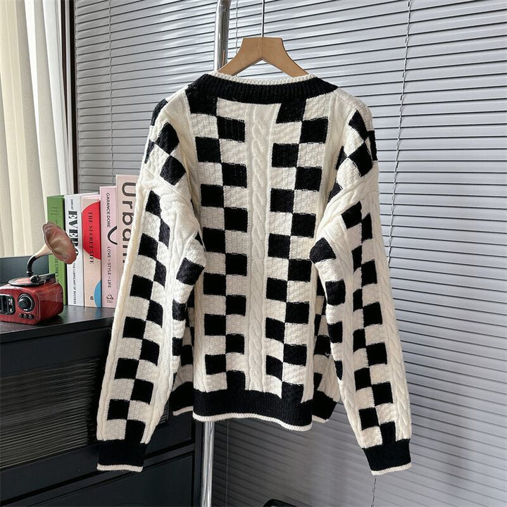 【outer】Vネックニットカーデ　M18574
