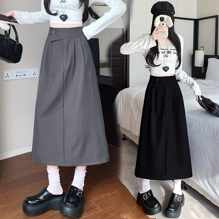 【bottoms】ロング丈スカート　M29357