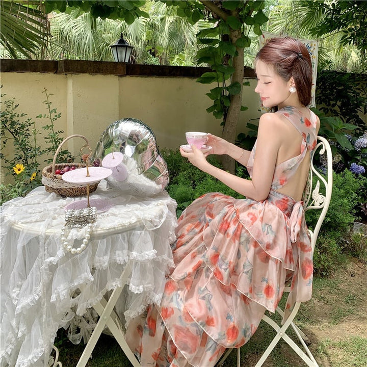 【dress】プリントワンピース　M25292