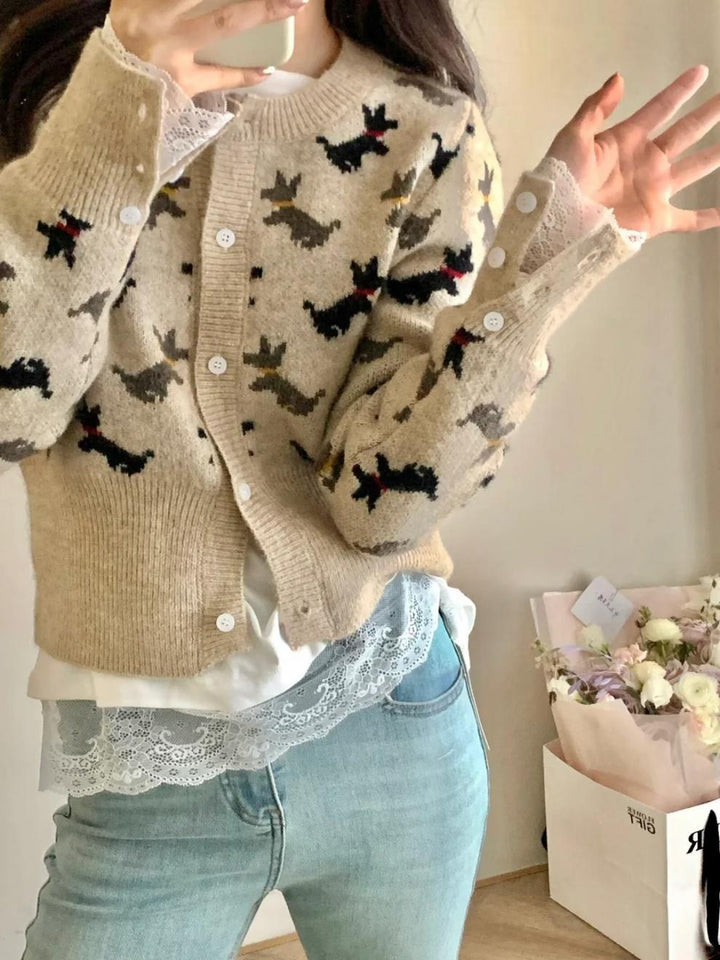 【outer】ニットカーデ　M25610