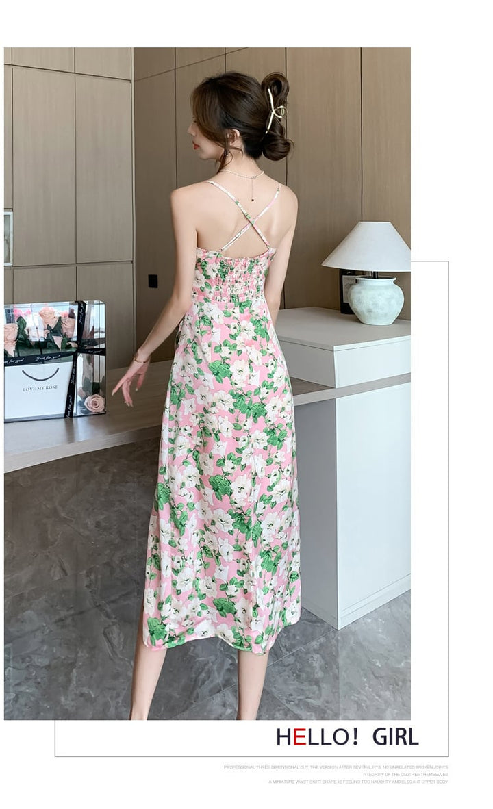 【dress】花柄キャミワンピース　M22472