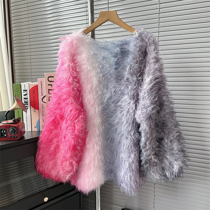 【tops】フェザーグラデーションニットトップス　N2080