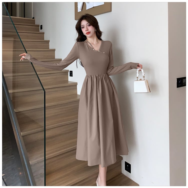 【dress】絶対欲しい ファッションシンプルワンピース　M17322