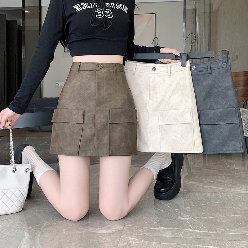 【bottoms】ハイウエストスカート　M25629
