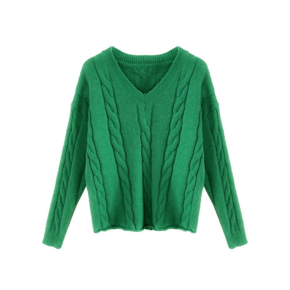 【tops】Vネックニットセーター　M29276
