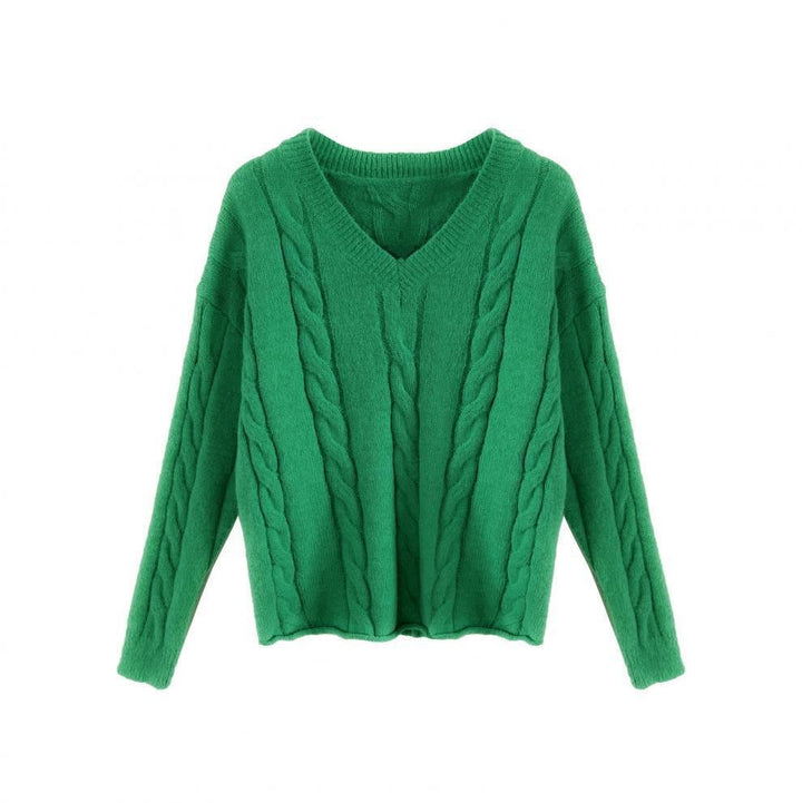 【tops】Vネックニットセーター　M29276