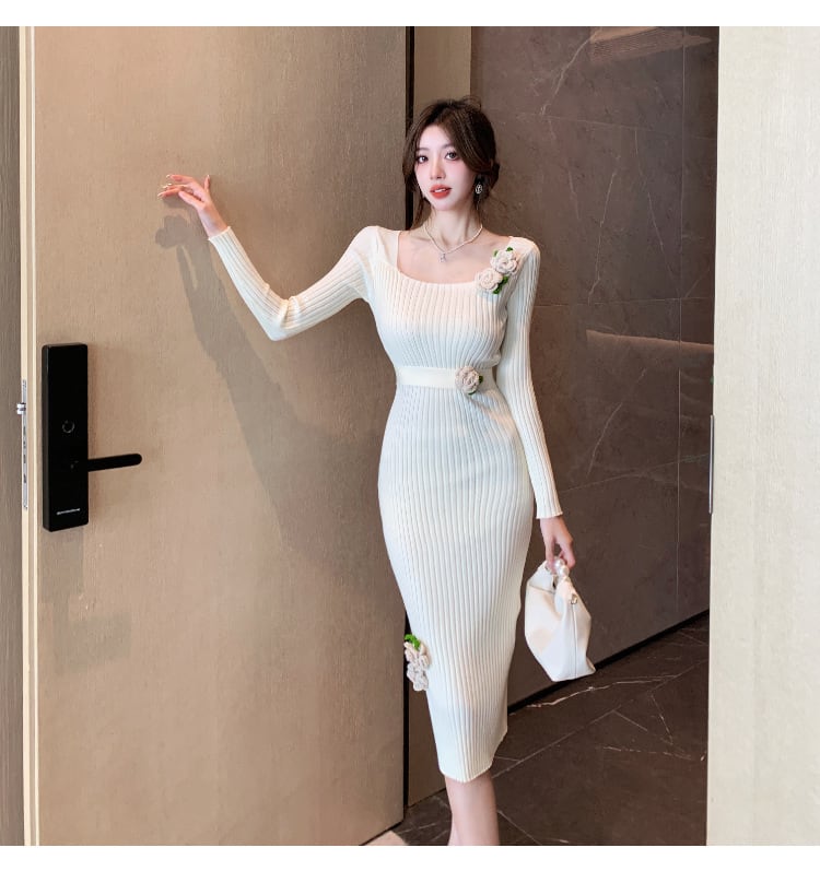 【dress】ニットワンピース　M18334