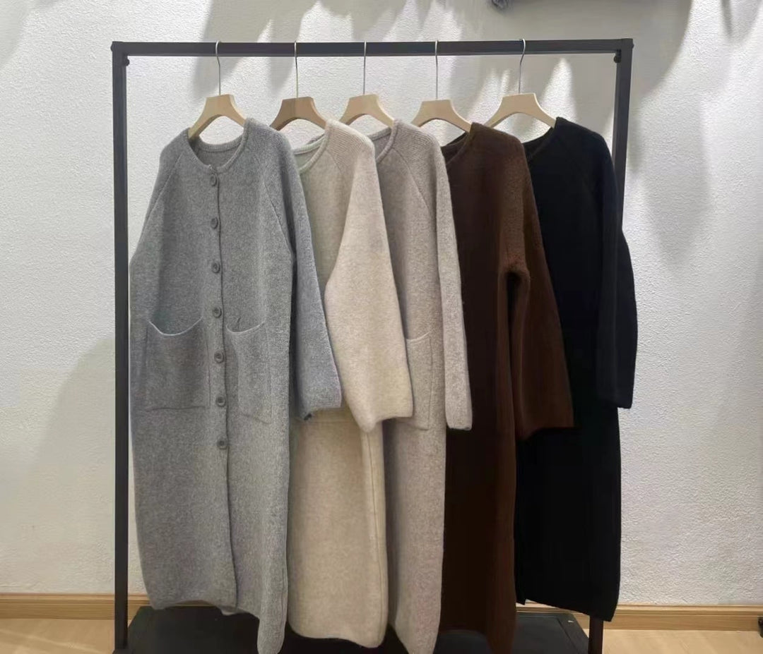 【outer】ロング丈ニットカーデ　M27282