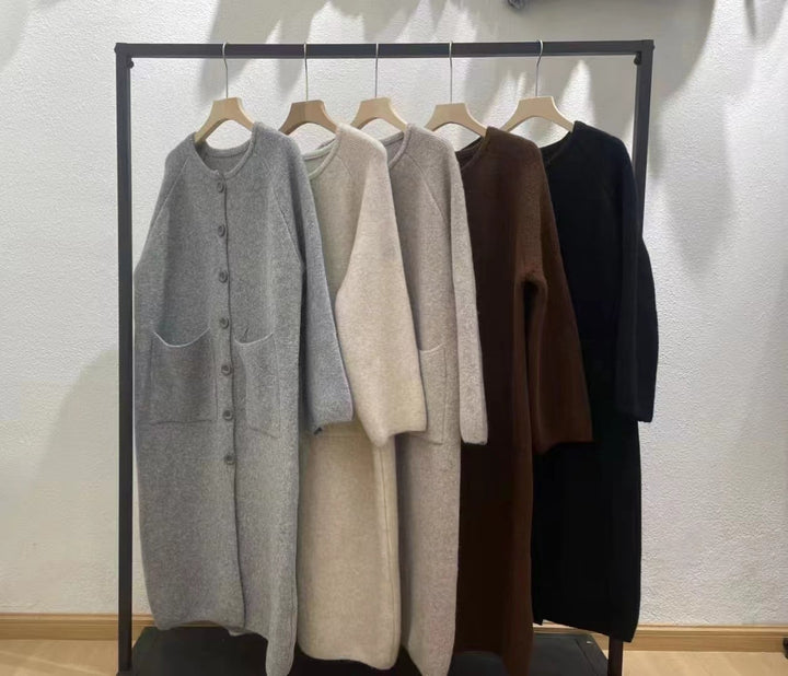 【outer】ロング丈ニットカーデ　M27282