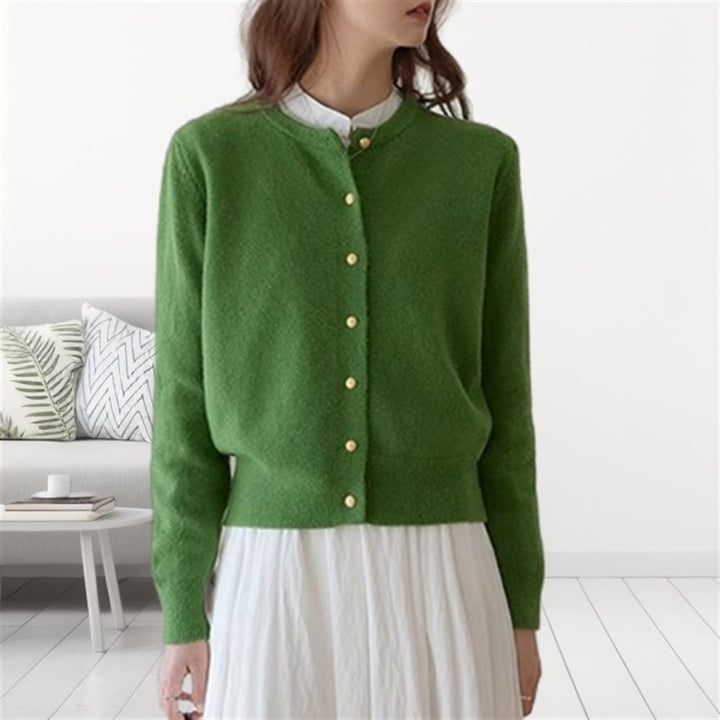 【outer】クルーネックニットカーデ　M25961