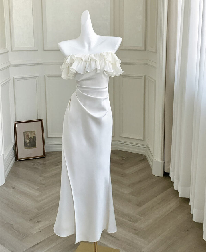 【dress】フリルマーメイドワンピース　N3155