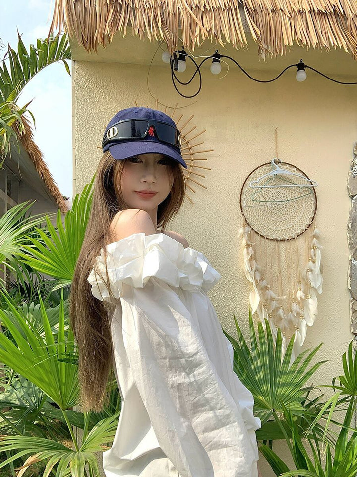【tops】ボートネックブラウス　M29792