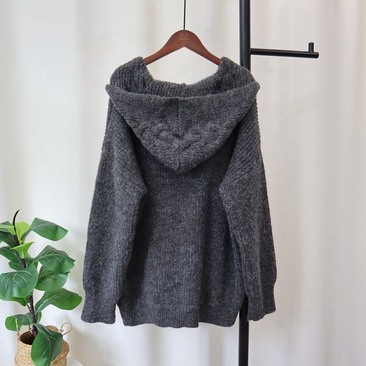【outer】デニム切り替えニットカーデ　M26074