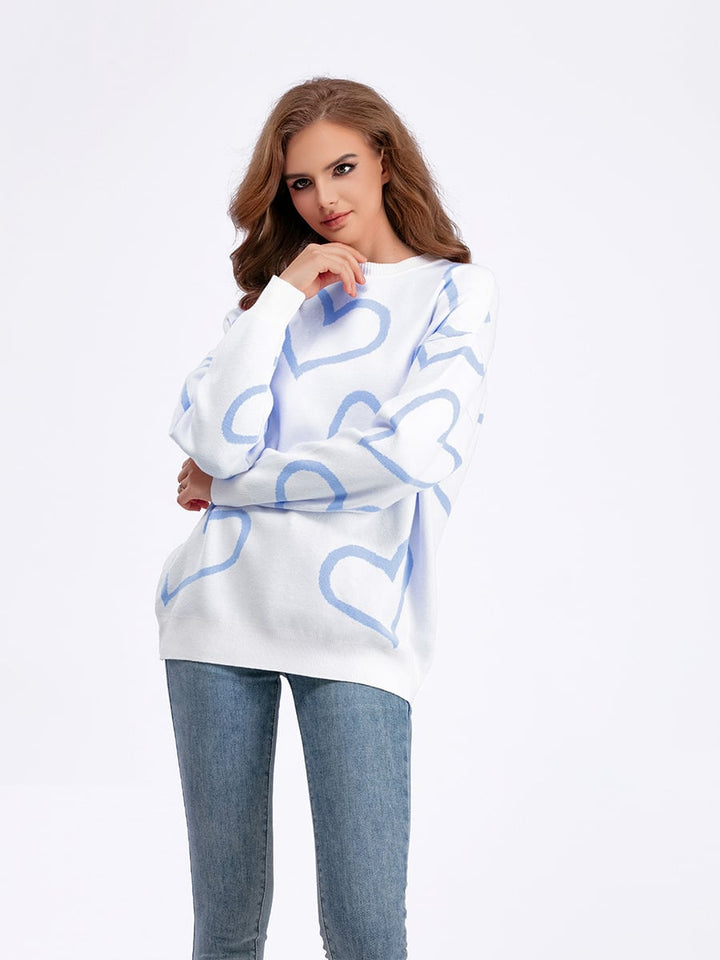 【tops】クルーネックニットセーター　M17833