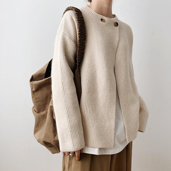 【outer】無地ボタンニットカーディガン　M17846