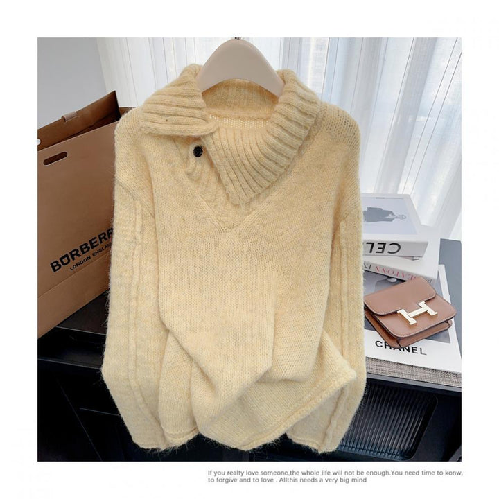 【tops】ハイネックニットセーター　M28243