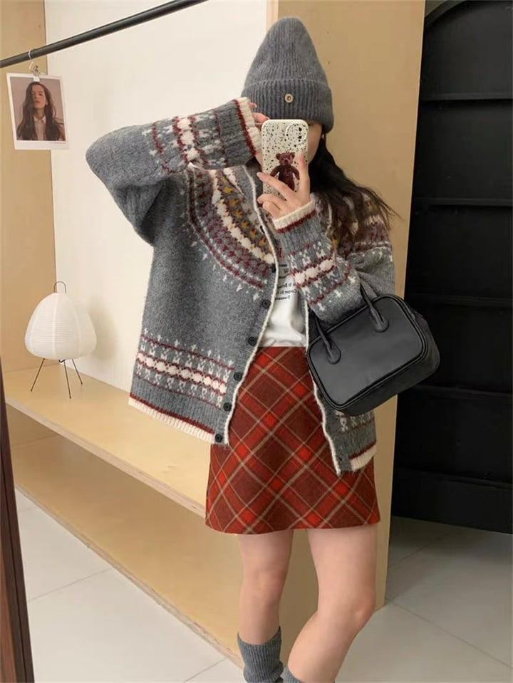 【outer】ニットカーデ　M25984