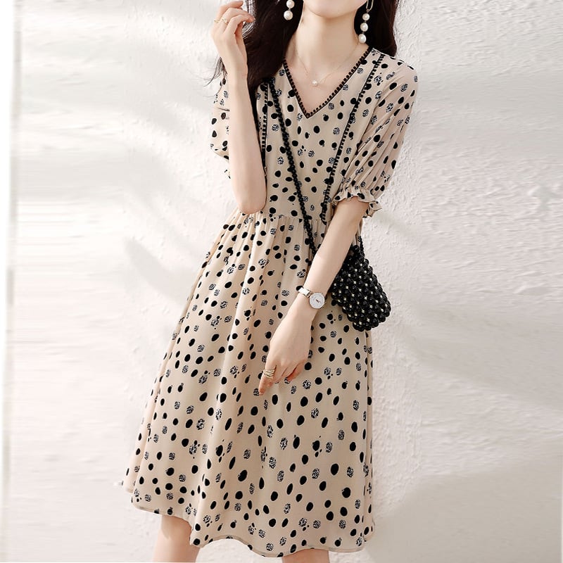 【dress】プリントワンピース　M22617
