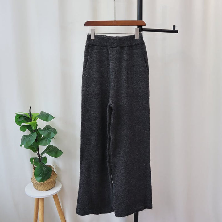 【set】ニットカーデ×ワイドパンツセット　M26869