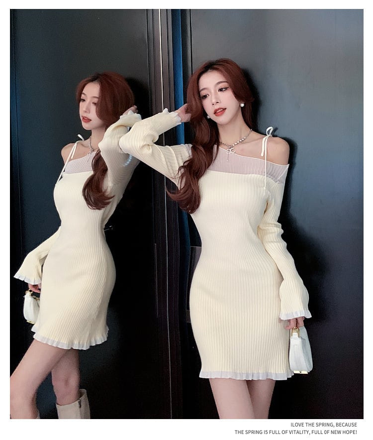 【dress】オフショルダーワンピース　M20182