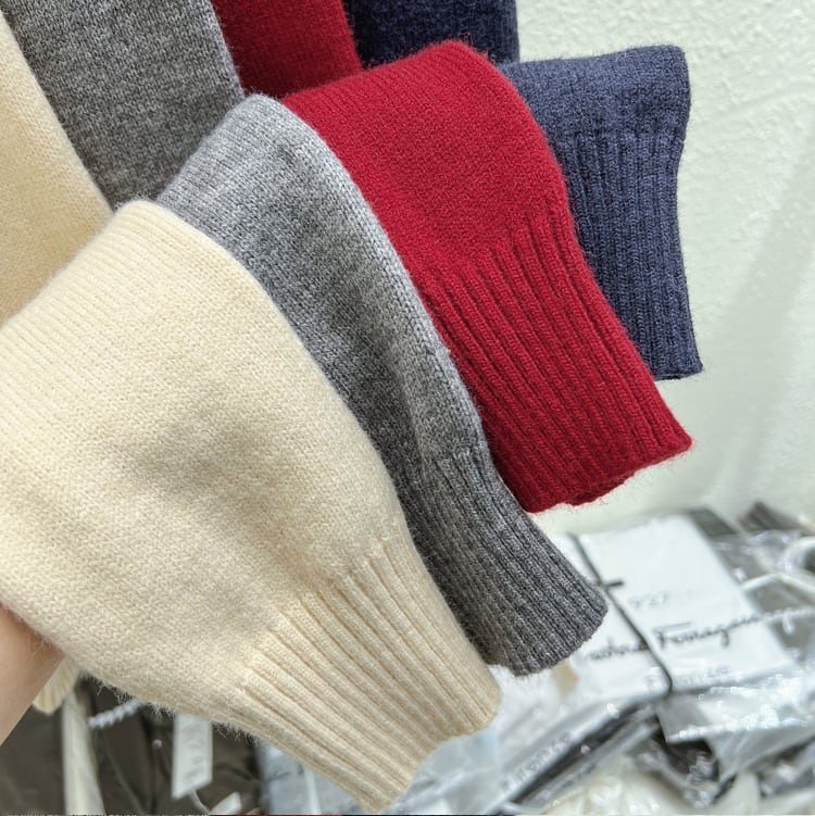 【outer】ボーダー柄デザインニットカーデ　M26814