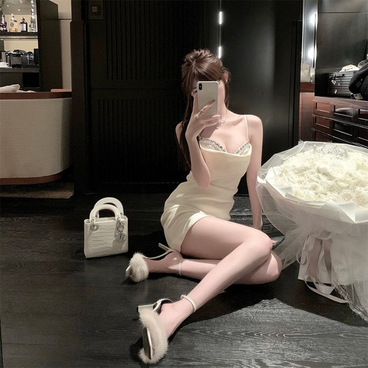 【dress】ビジューキャミワンピース　M24836