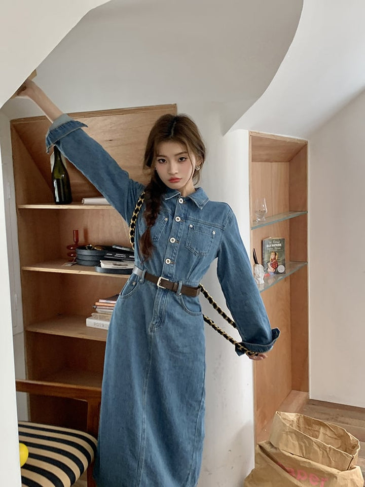 【dress】デニムワンピース　M25503