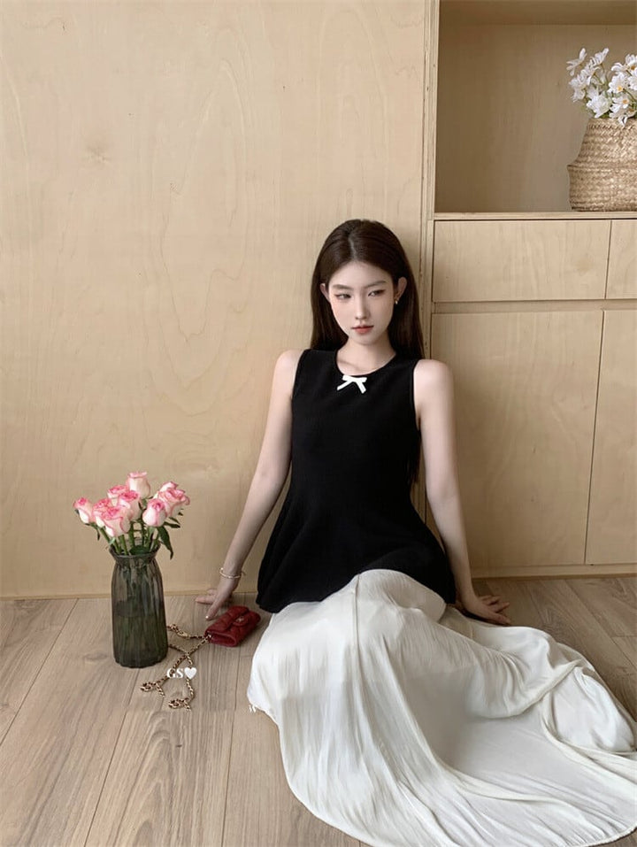 【tops】ノースリーブニットトップス　M30255