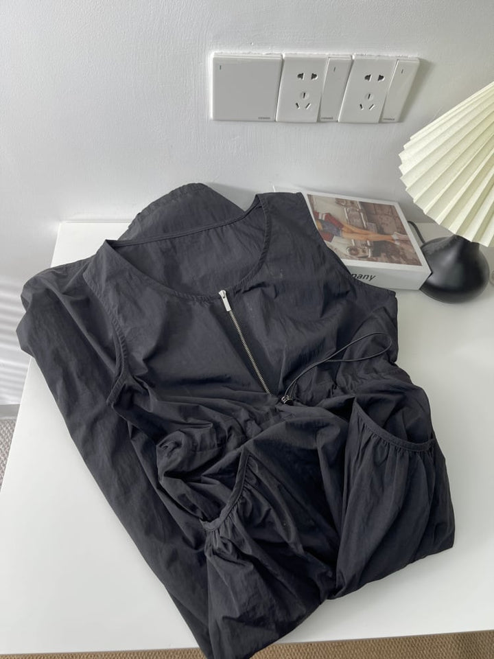 【dress】ノースリーブファスナーワンピース　M29937