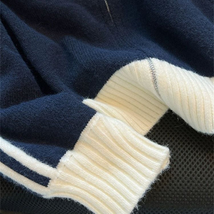【outer】ファスナーニットカーデ　M26418